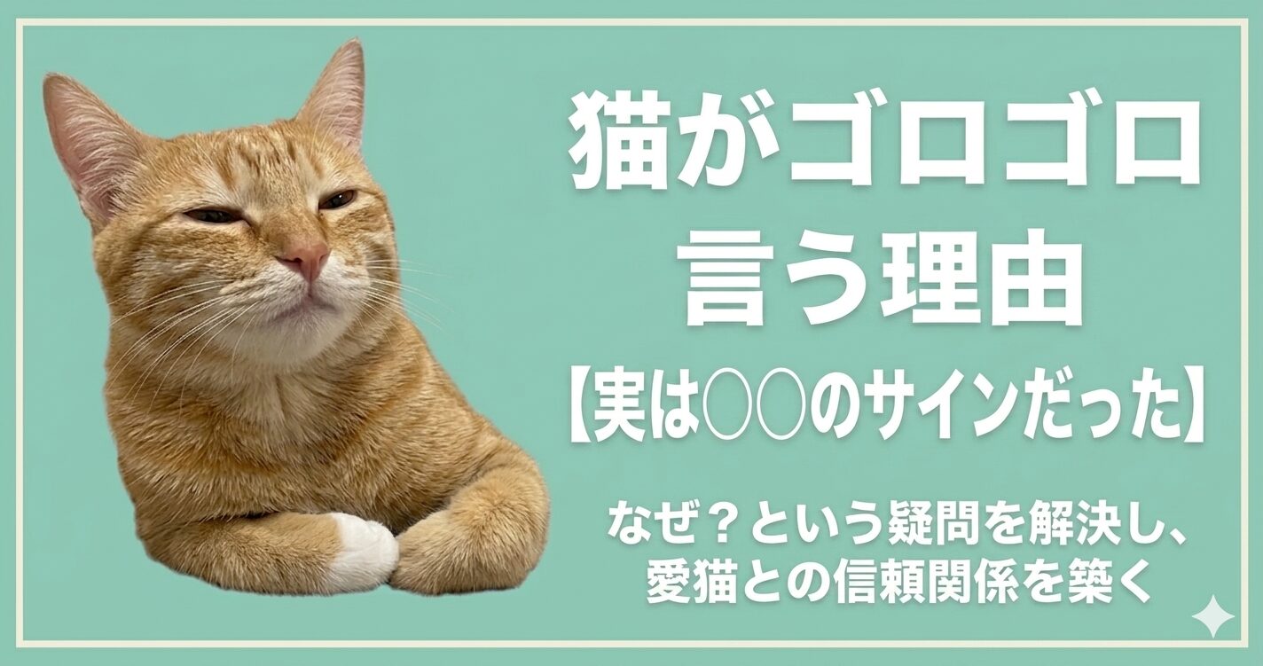 ゴロゴロ鳴いて甘える猫
